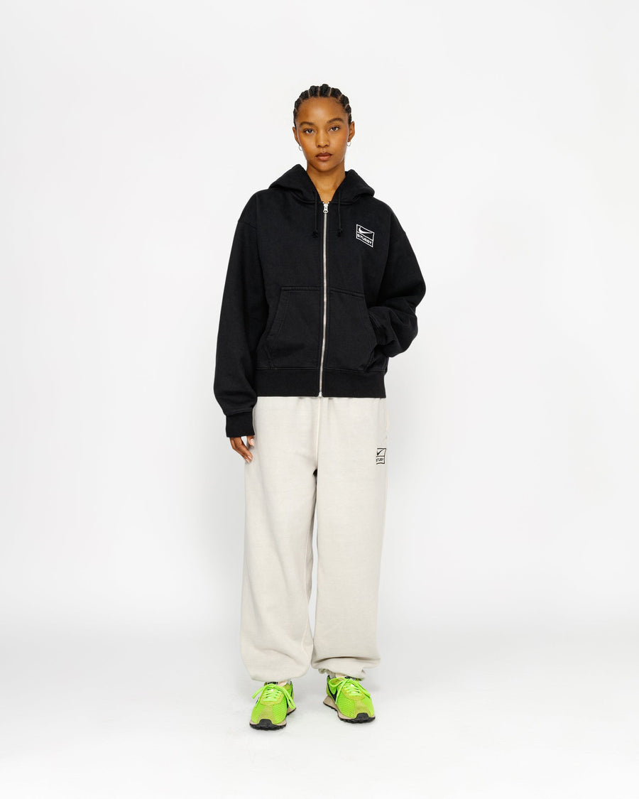 STÜSSY & NIKE STONE WASHED FLEECE ZIP HOODIE